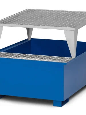 Beliebt RR Industrietechnik Auffangwanne Typ RTA-11 RAL 5010 | 1x Abfüllblock | RAL 5010 enzianblau | Für 1x 1000 Liter IBC | 110000153