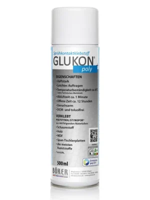 GLUKON® poly 500 ml Sprühkontaktklebstoff | 500 ml | GLU7161225500 Schnäppchen