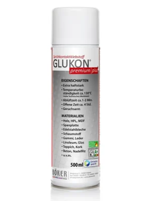 Preis Gesenkt GLUKON® premium plus 500 ml Sprühkontaktklebstoff | 500 ml | GLU7161316500