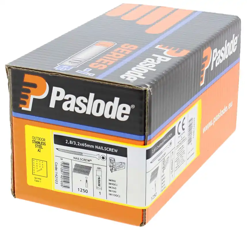 Geprüft PASLODE Pack IM90 2,8X65 NS TX15 A2
