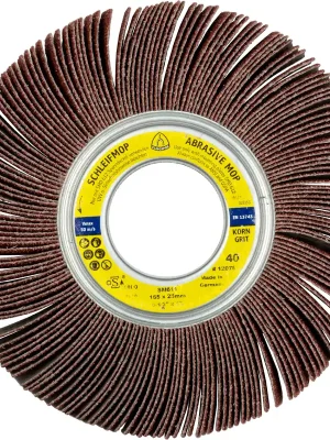 Klingspor SM 611 Schleifmopräder LS 309 X, 300 x 50 x 97,8 mm Korn 120 | 50 mm | 300 mm | 1 Stück | 97,8 mm | 120 | 3200 U/min U/min | 157,6 mm | KLI12290 Preisreduziert