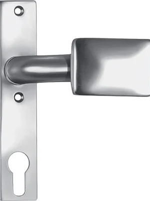 Wochenendangebot Türknopf-Kurzschild 486ZD fest/drehb.Alu.F1/naturf.4-KT.8mm AMF