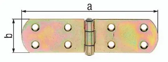 Preisreduziert GAH Alberts Kistenband H.250mm B.offen40mm S.2.5mm Stahl galvanisch gelb verzinkt GAH, Menge 10 Stk