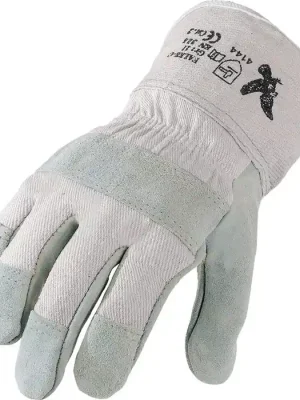 Günstig Handschuhe Falke-C Gr.11 naturfarben Rindspaltleder EN 388 PSA II ASATEX, Menge 12 Stk