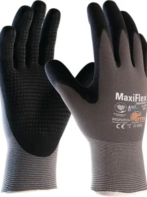 ATG Handschuhe MaxiFlex Endurance with AD-APT 42-844 Gr.11 grau/schwarz, Menge 12 Stk Solange Der Vorrat Reicht