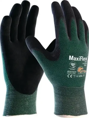 Direktkauf ATG Schnittschutzhandschuhe MaxiFlex Cut 34-8743 Gr.7 grün/schwarz EN 388 PSA II, Menge 12 Stk