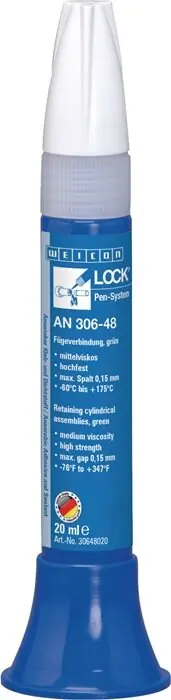 Versand Am Gleichen Tag Fügeverbindung WEICONLOCK AN 306-48 550 nt mPa.s grün 20ml Pen WEICON, Menge 20 Stk