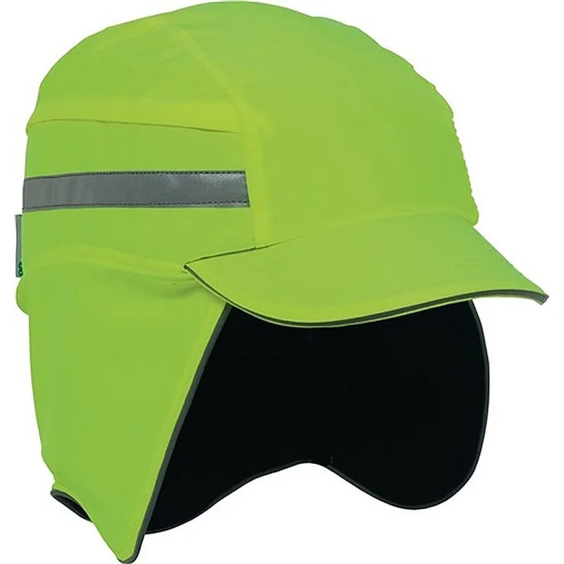 Top-Angebot Anstoßkappe First Base 3 52-65cm signalgelb EN812:A1 EN471 3M