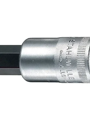 Ausverkauf Steckschlüsseleinsatz 54 1/2 Zoll Innen-6-kant SW 4mm L.60mm STAHLWILLE
