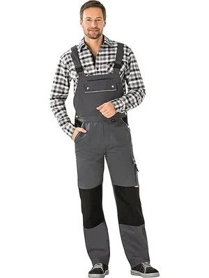 Latzhose Canvas 320 Gr.52 grau/schwarz PLANAM Letzte Chance