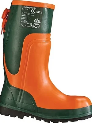 Feldtmann Forstsicherheitsstiefel Ulme Gr.42 oliv/orange Naturkautschuk Neue Kollektion