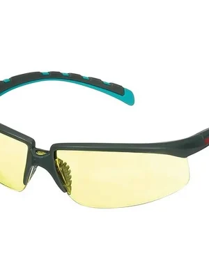 3M Schutzbrille S2003SGAF-BGR-EU EN 166 EN170 Bügel grau/türkis.Scheibe gelb, Menge 20 Stk Preisknaller