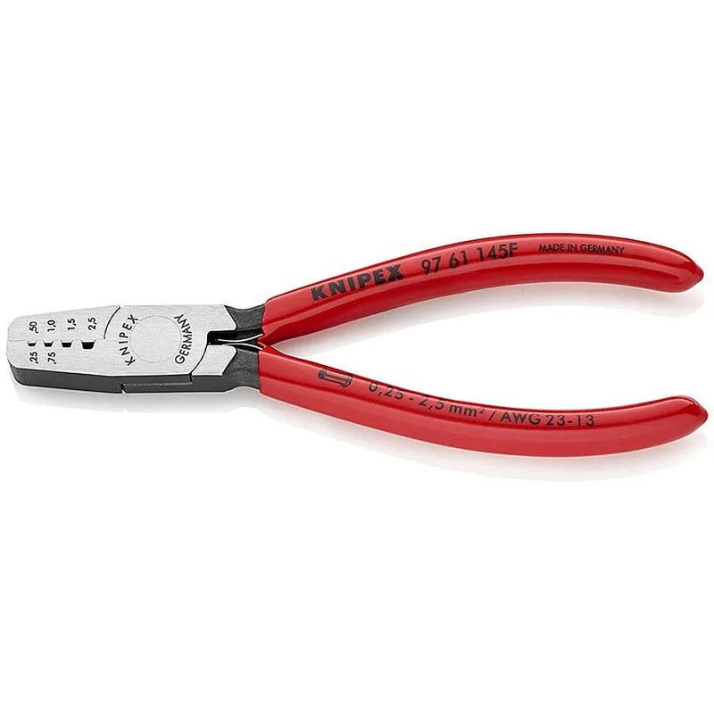 Knipex Aderendhülsenzange Gesamt-L.145mm 0.25-2.5 (AWG 23-13) mm² pol. Kunststoff-Überzug Angebot