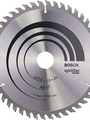 Bosch Kreissägeblatt Optiline Wood AD 210mm Z.48 WZ Bohr.30mm Schnitt-B.2.8mm Preiswert