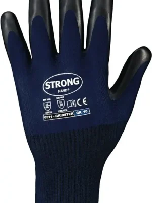 Saisonangebot Feldtmann Handschuhe GRIDSTER Gr.10 dunkelblau/schwarz EN 388.EN 407 PSA II STRONGHAND, Menge 12 Stk