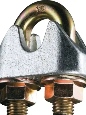 Preisknaller Kleinsorge Sicherheitsdrahtseilklemme DIN 1142-EN 13411-5 Gewinde M8 Nenn-Gr.10.0mm verzinkt , Menge 50 Stk