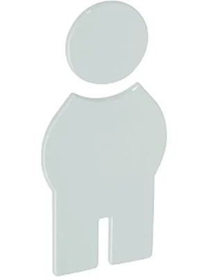 Symbol Mann 801.91.010 PA Farb-Nr.99 B.71.5mm H.150mm S.3mm HEWI Zertifiziert