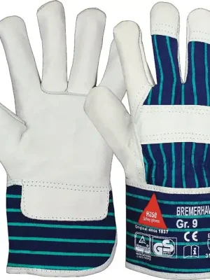 Nur Heute Hase Safety Gloves Winterhandschuhe Bremerhaven Gr.10 natur/blau EN 388 PSA II HASE, Menge 12 Stk