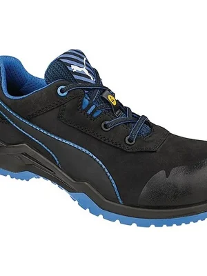 ISM Sicherheitsschuh Argon Blue Low Gr.48 schwarz/blau Leder S3 ESD SRC EN20345 1 PA Geprüft