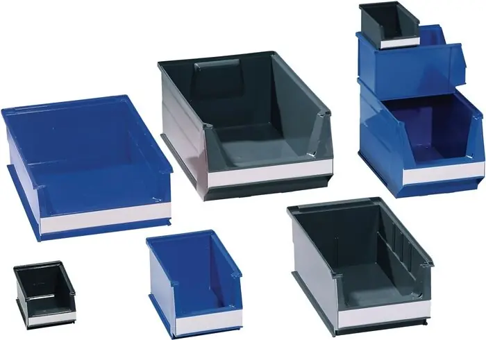 Markenprodukt Sichtlagerkasten L230/200xB150xH130mm PE-Regenerat grau LOCKWEILER, Menge 25 Stk