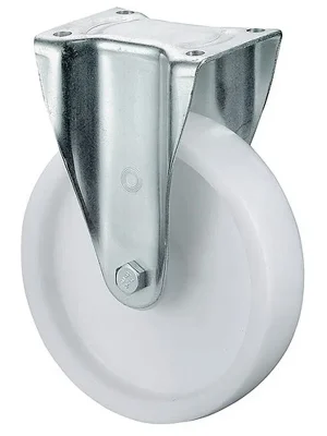 Schwerlast-Bockrolle Ø200mm Tragfähigkeit 600kg Kunststoff Platte L138xB110mm BS ROLLEN Beliebt