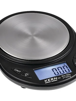 KERN Taschenwaage Wägebe.0.5kg Batteriebetr.Ziffernschritt 0.1g Wägeplattform-Ø81mm Top-Seller