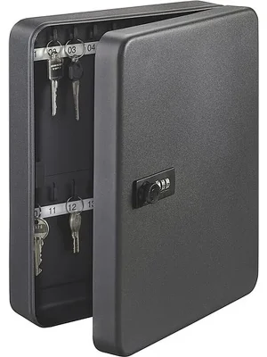 Burg-Wächter Schlüsselbox KC H300xB240xT60mm schwarz Stahlblech Anz.Hak.36 St. Letzte Chance