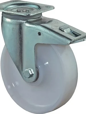 Schwerlastlenkrolle Ø150mm Tragfähigkeit 700kg mit Festst. Kunststoff 135x110mm BS ROLLEN Direktkauf