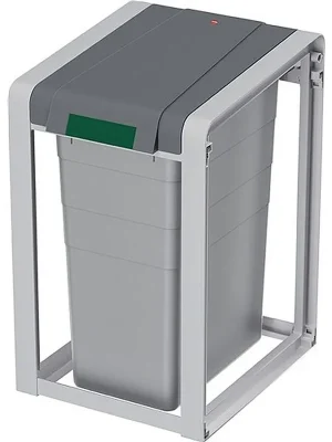 Wertstoffsammler 35l H570xB350xT415mm telegrau staubgrau Basiseinheit HAILO Ausverkauf