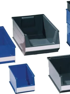 Top-Seller Sichtlagerkasten L350/300xB210xH145mm PE blau LOCKWEILER, Menge 14 Stk