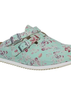 Schneller Versand Birkenstock Clog Kay Flowers Gr.40 flower field mint Obermaterial:Birko-Flor