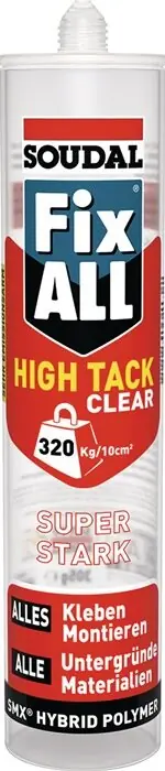1K-Hybrid-Polymer Fix All HT transp.305g Kartusche SOUDAL, Menge 12 Stk Versand Am Gleichen Tag