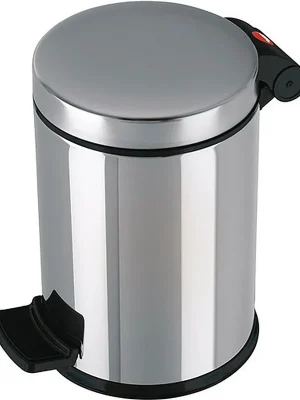 Neu Hailo Tretabfallsammler 3l D180xH270mm VA pol.