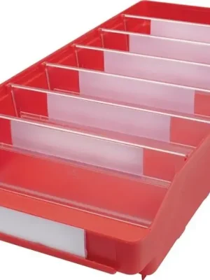 Garantierte Lieferung Stemo Lagerstandard Regalkasten L500xB240xH95mm rot PP, Menge 15 Stk