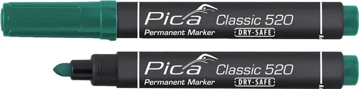 Pica-Marker Permanentmarker Classic grün Strich-B.1-4mm Rundspitze PICA, Menge 10 Stk Jetzt Kaufen