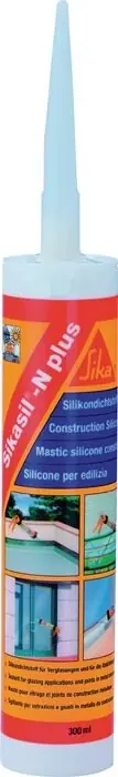 Silicondichtstoff SIKASIL N plus transp.300 ml Kartusche SIKA, Menge 12 Stk Garantierte Lieferung