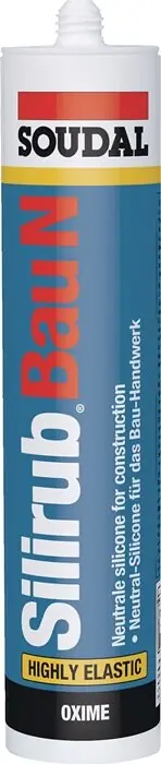 Silikondichtstoff Silirub Bau N weiß 300 ml Kartusche SOUDAL, Menge 15 Stk Günstig