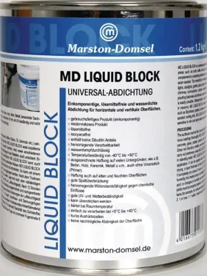 Sofort Bestellen Marston-Domsel Univ.Abdichtung Liquid-Block grau 1.2 kg Dose MARSTON, Menge 6 Stk