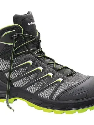 Preisknaller Elten Sicherheitsstiefel Larrox Work GTX grey Mid Gr.42 grau/grün S3 CI/HI/HRO/SRC