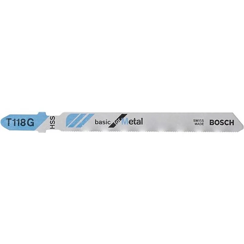 Stichsägeblatt T 118 G Gesamt-L.92mm Zahnt.0.7mm HSS 5 St./Karte BOSCH Top-Preis