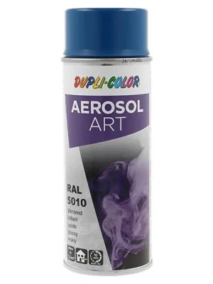 Top-Seller European Aerosols Buntlackspray AEROSOL Art enzianblau glänzend RAL 5010 400ml Spraydose, Menge 6 Stk