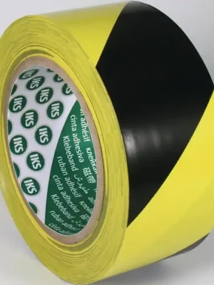 IKS Klebeband Bodenmarkierungsband F33 PVC schwarz/gelb L.33m B.50mm Rl.IKS, Menge 36 Rolle Günstig