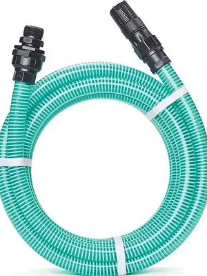 Begrenztes Angebot Saugschlauch-Garnitur RAUSPIRALFLEX L.7m ID 22mm AD 27.2mm Rl.REHAU