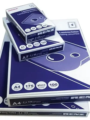 Laminierfolie DIN A3 L426xB303mm Folienstärke 125 µm RENZ Zertifiziert