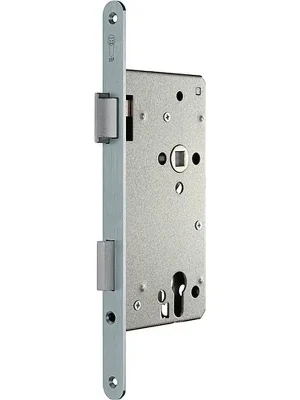 Sächsische Schlossfabrik Haustür-Einsteckschloss PZW 22/65/92/10mm DIN R silber ktg.SSF Super-Preis