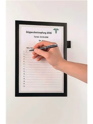 Direkt Vom Hersteller Magnetrahmen DIN A4 schwarz selbstklebend.Front offen 1St./Btl.DURABLE
