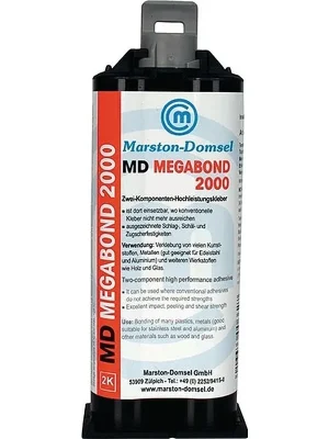 Marston-Domsel 2K-Hochleistungskleber MD-Megabond 2000 50g milchig Doppelkart.MARSTON Markenprodukt