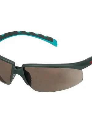 3M Schutzbrille S2002SGAF-BGR-EU EN 166 EN172 Bügel grau/türkis.Scheibe grau Neuheit