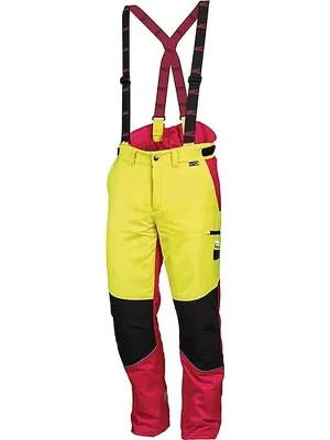 Markenprodukt Leipold + Döhle Forstschutzhose Komfort Gr.50 neongelb/rot