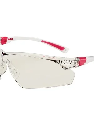Schutzbrille 506 UP EN 166.EN 170 Bügel weiß rosa.Scheibe klar PC UNIVET Aktuell